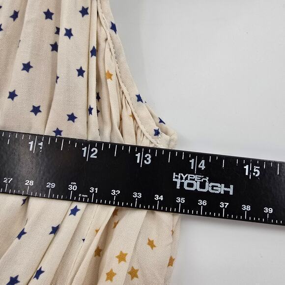 Storia Women's Rainbow Star Print Spaghetti Strap Lightweight Mini Dress Size S - Picture 10 of 11